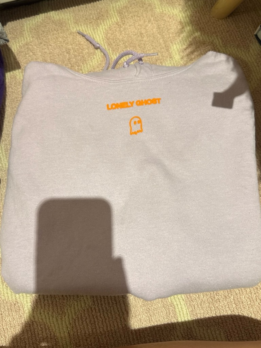 Purple lonely ghost hoodie for women